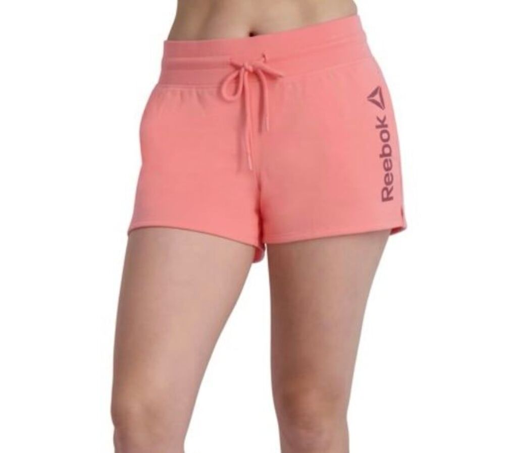 Reebok Level Up Shorts Size XL Salmon Rose New With Tags